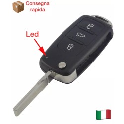 chiave guscio telecomando 3 tasti vw volkswagen golf 5 6 passat b7 cc polo 6r