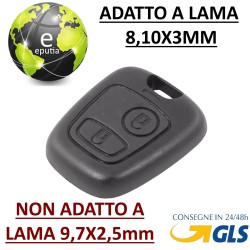 Guscio Chiave Cover Mezzo Telecomando 2 Tasti Per Citroen C1 C2 C3 C4 C5 vari modelli Peugeot