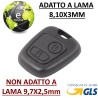 Guscio Chiave Cover Mezzo Telecomando 2 Tasti Per Citroen C1 C2 C3 C4 C5 vari modelli Peugeot