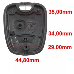 Guscio Chiave Cover Mezzo Telecomando 2 Tasti Per Citroen C1 C2 C3 C4 C5 vari modelli Peugeot