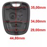 Guscio Chiave Cover Mezzo Telecomando 2 Tasti Per Citroen C1 C2 C3 C4 C5 vari modelli Peugeot