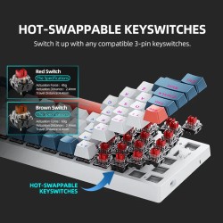 K500-B61 Machenike Mini Keybaord meccanico Fattore di forma al 60% 61 tasti Gaming Keybaord Chiave completa cablata Hot-