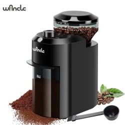 Wancle Macinacaffè Elettrico Macinacaffè Regolabile Macinazione Conica dei Chicchi di Caffè con 28 Impostazione di Macin