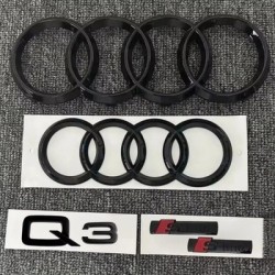 Kit fregi nero lucido compatibile per Audi Q3