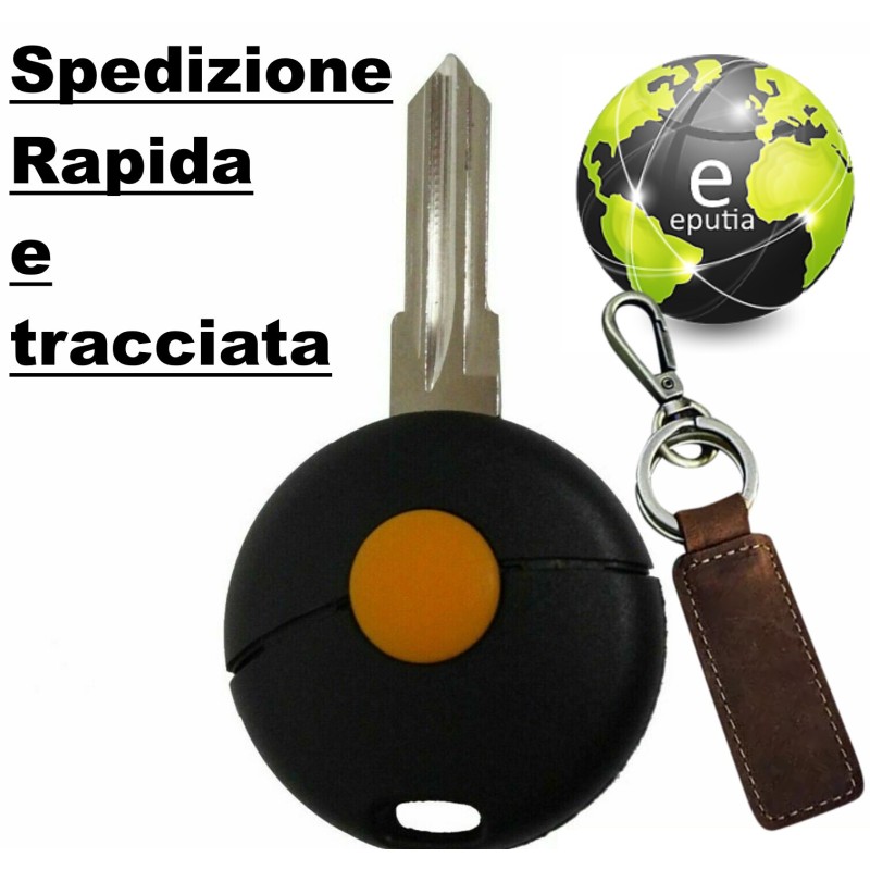 Guscio Cover Chiave 1 Tasto con Lama Compatibile per Smart Fortwo 450 1999-2006