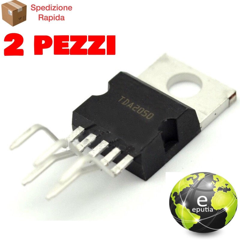 2x TDA2050A Circuito Integrato Amplificatore Audio Hi-Fi 32W Compatibile Per ST