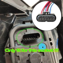 Connettore a 6 pin per fari posteriori compatibile per Fiat 500X