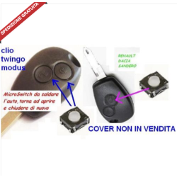 Micro Switch Pulsante Chiave Compatibile per Renault Clio Modus Dacia Duster