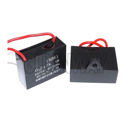 Condensatore CBB61 450V per Ventilatore Ventola Motore Avviamento 1-10uF