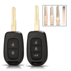 Guscio Chiave Telecomando 2 Tasti lama HU136 per Dacia Duster Logan Sandero Renault Clio Captur